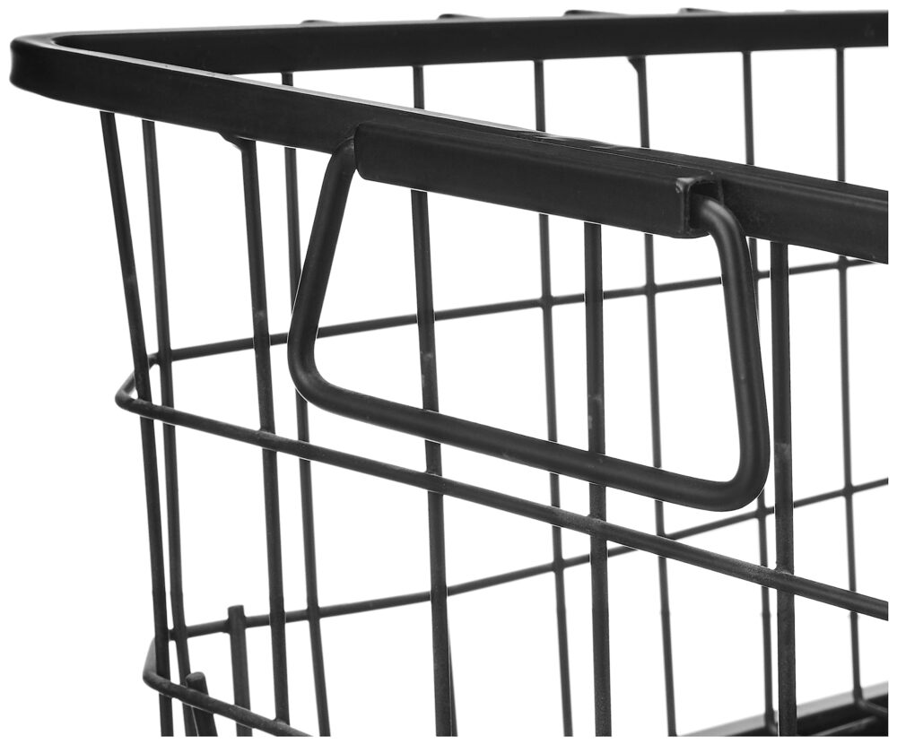 Superior Black Powder Coated Mesh Baskets in Metal Perfect for Wall Hanging Storage in Home Kitchen Storage Crockery Holders - Image 5