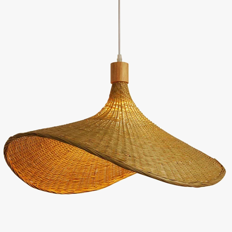 Newest Curvy Design Handmade Bamboo Lamps For Home Decor Floor Hotel And Restaurant Supply Pure Bamboo Wood Floor Hanging Lamp