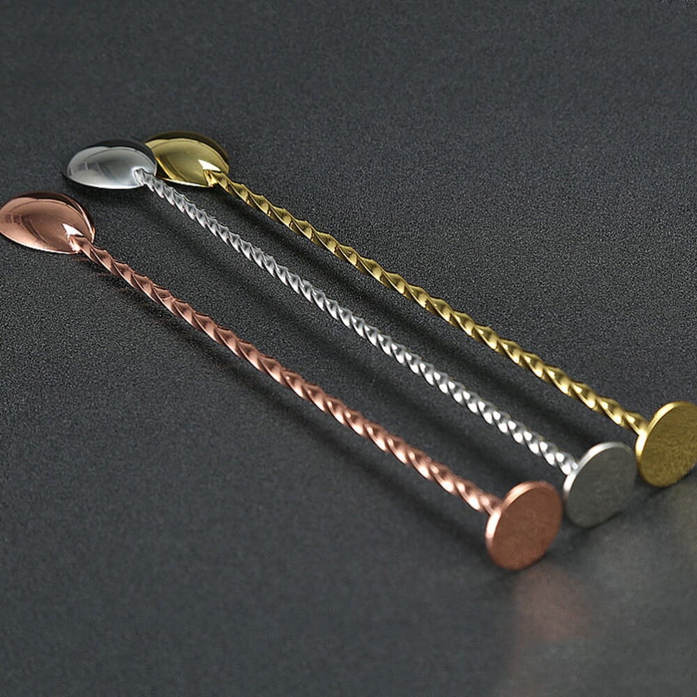 Aesthetic Designed Stainless Steel Cocktail Stirrer Luxury Barware Supplies Cocktail Bar Spoon For Cocktail Stirring Mixing - Image 6