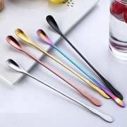 Brilliant Gold Polish Stainless Steel Cocktail Stirrer Luxury Barware Supplies Cocktail Bar Spoon For Cocktail Stirring Mixing