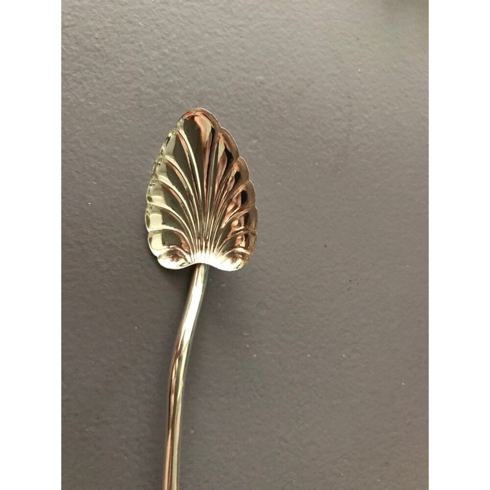 Handcrafted Leaf Design Metal Cocktail Stirrer Gold Polished Cocktail Spoons For Cocktail Mixing Bar Supplies items Barware Tool - Image 2