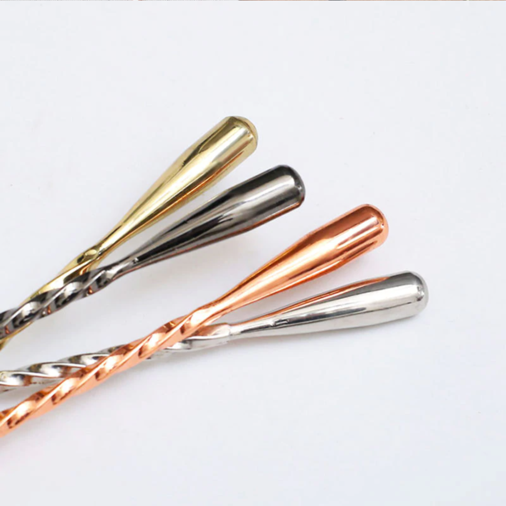 Traditional Design Stainless Steel Cocktail Stirrer Cocktail Spoons For Cocktail Mixing Bar Supplies items Metal Barware Tools - Image 6