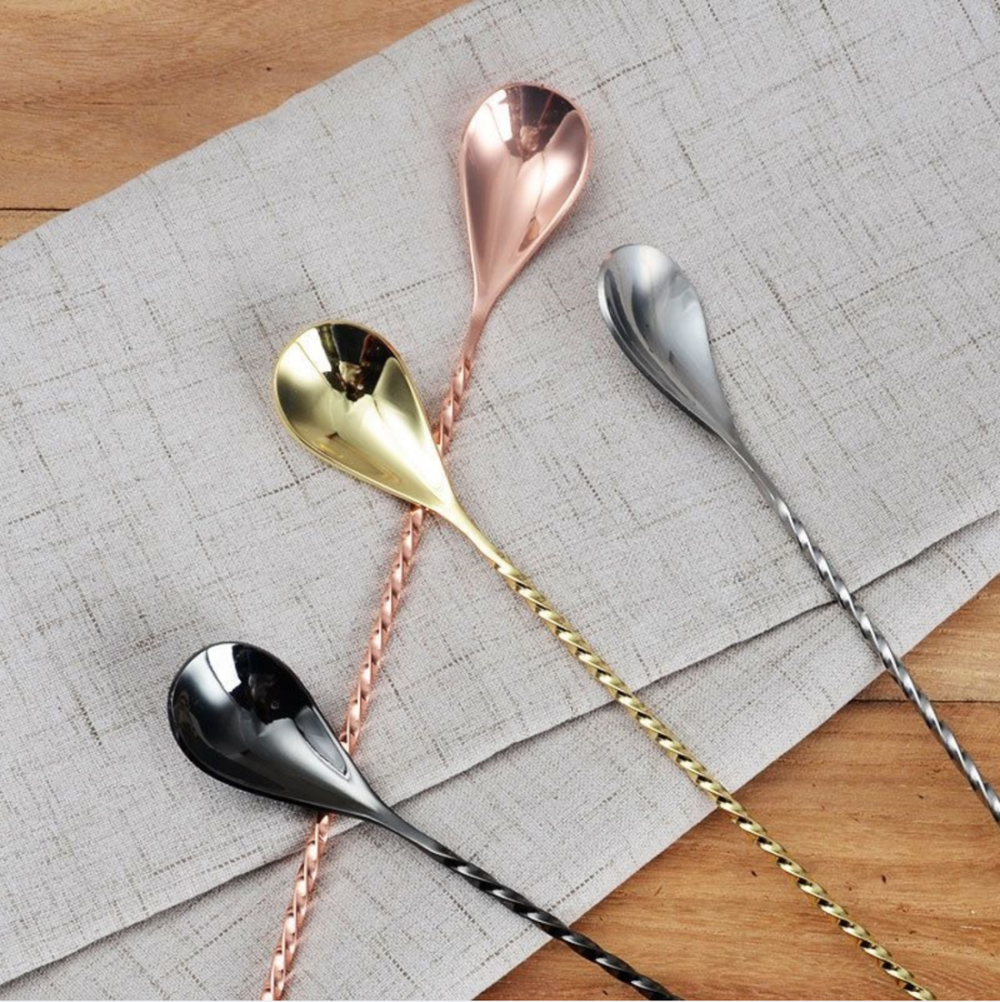 Traditional Design Stainless Steel Cocktail Stirrer Cocktail Spoons For Cocktail Mixing Bar Supplies items Metal Barware Tools - Image 2