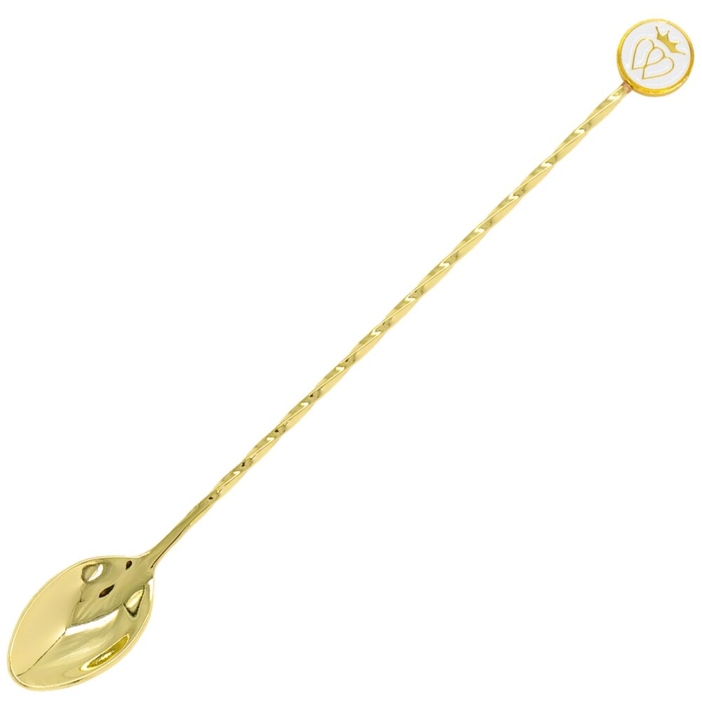 Adorable Gold Polished Stainless Steel Cocktail Stirrer Luxury Barware Supplies Cocktail Bar Spoon For Cocktail Stirring Mixing - Image 3