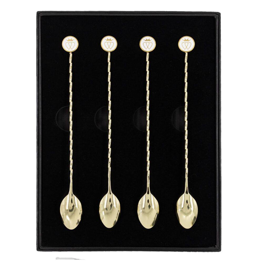 Adorable Gold Polished Stainless Steel Cocktail Stirrer Luxury Barware Supplies Cocktail Bar Spoon For Cocktail Stirring Mixing - Image 5