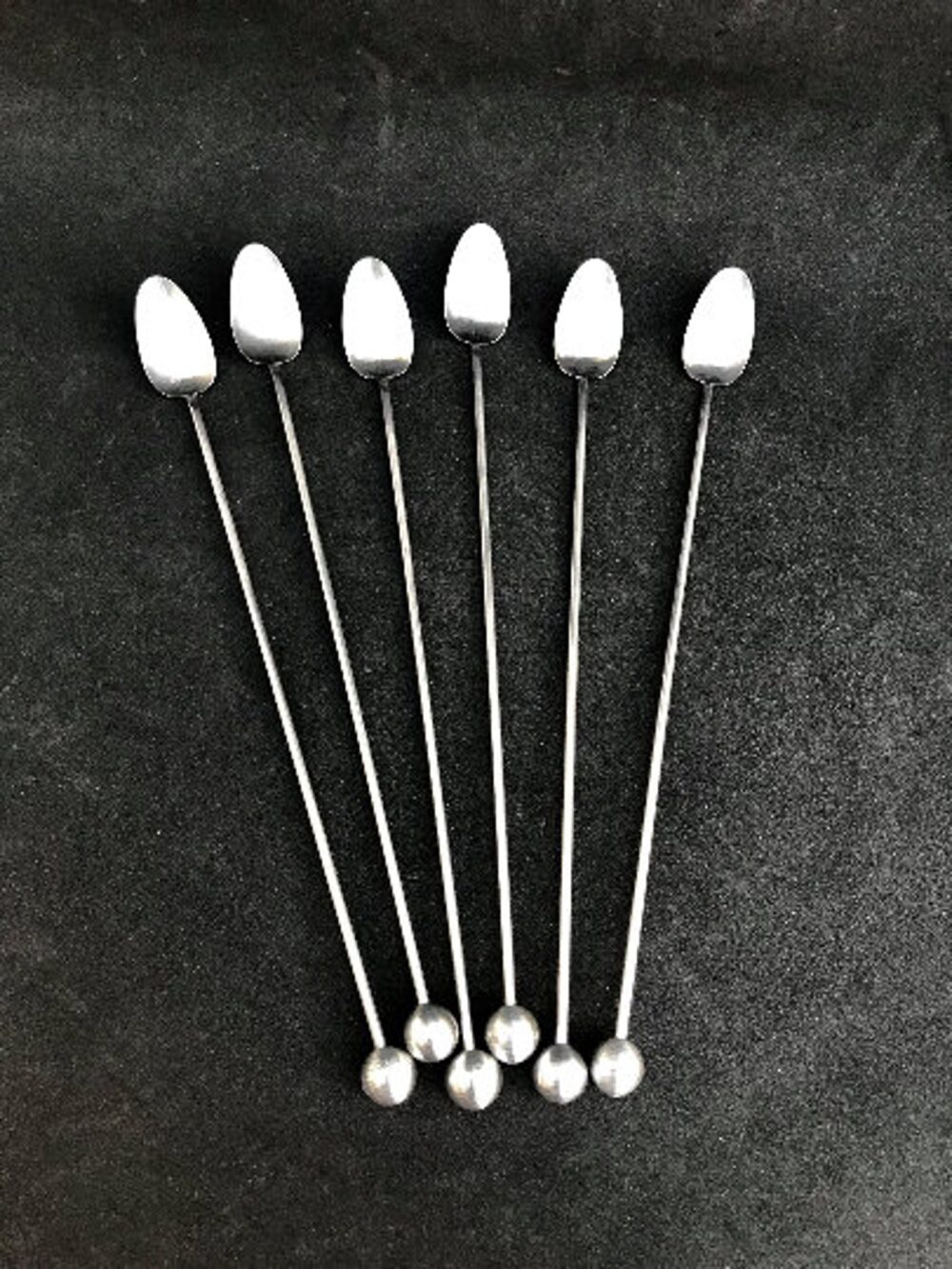 Antique Stainless Steel Cocktail Stirrer Silver Polished Cocktail Spoons For Cocktail Mixing Bar Supplies items Barware Tool