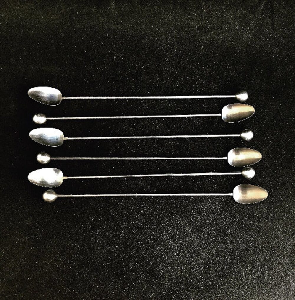Antique Stainless Steel Cocktail Stirrer Silver Polished Cocktail Spoons For Cocktail Mixing Bar Supplies items Barware Tool - Image 5