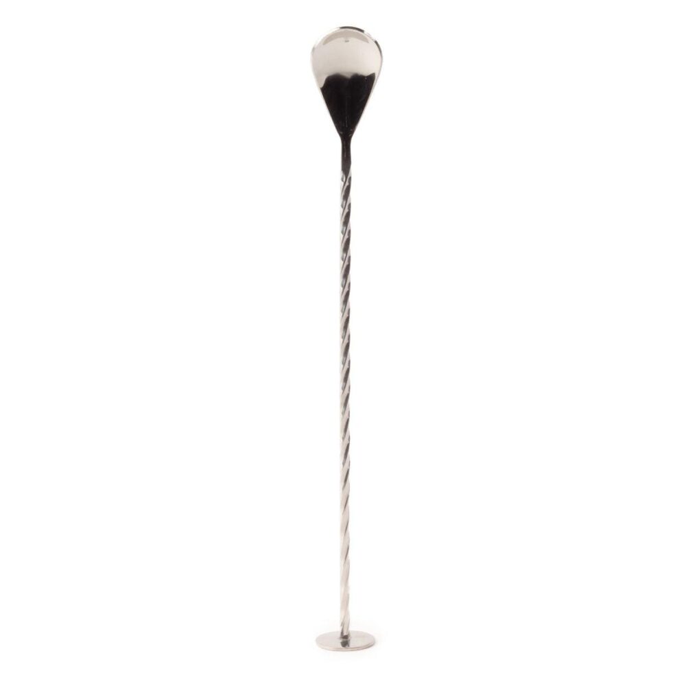 Glossy Silver Polished Stainless Steel Cocktail Stirrer Luxury Barware Supplies Cocktail Bar Spoon For Cocktail Stirring Mixing - Image 4