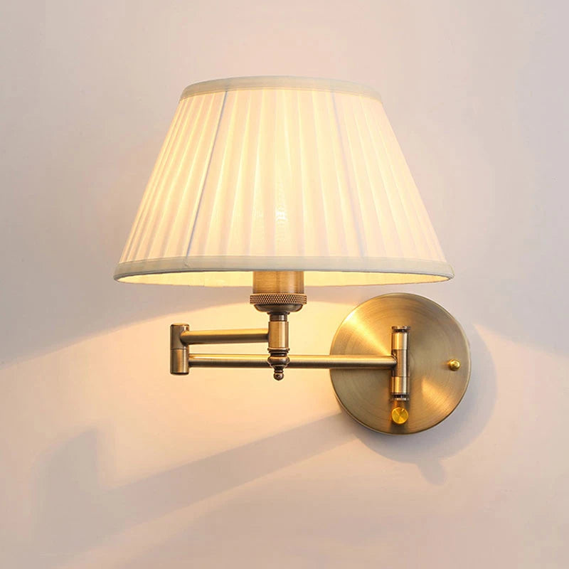 Luxurious Design Wall Mounted Handmade Fabric Lamps With Metal Frame For Home Decor Floor Hotelware And Restaurantware Supplies