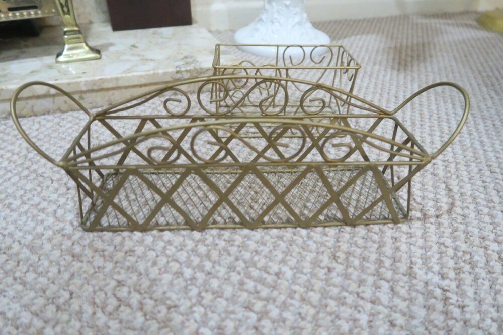 Gold Plated Metal Basket in Premium Quality With Stylish Design Perfect for Living Room and Kitchen Food Storage Rack - Image 6