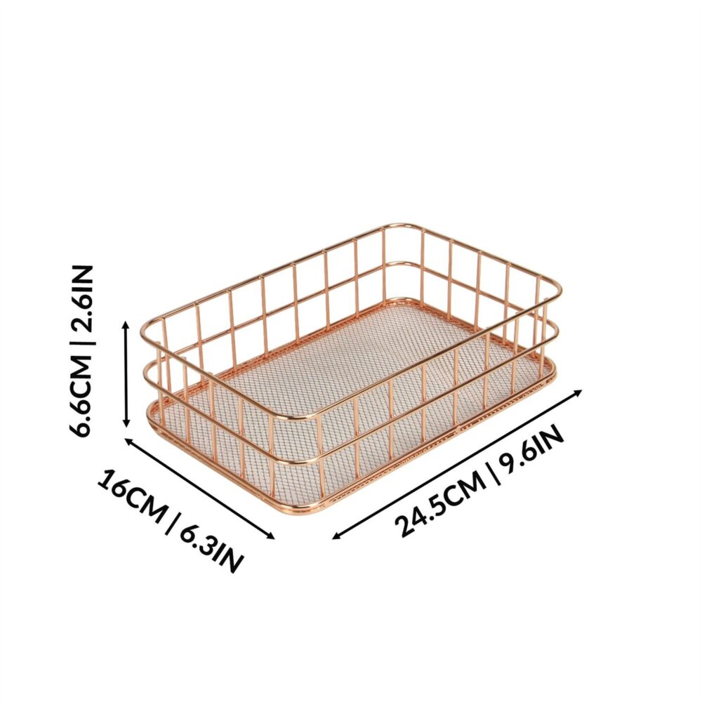 Superior Black Powder Coated Mesh Baskets in Metal Perfect for Wall Hanging Storage in Home Kitchen Storage Crockery Holders - Image 5