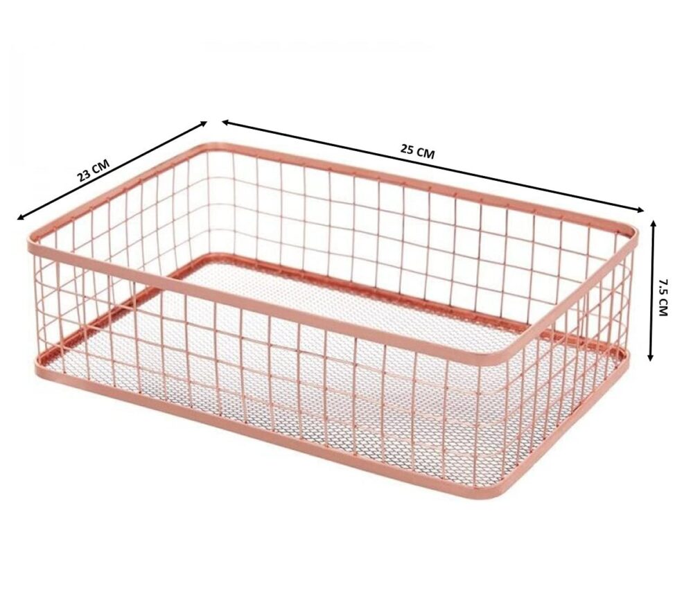 Superior Black Powder Coated Mesh Baskets in Metal Perfect for Wall Hanging Storage in Home Kitchen Storage Crockery Holders - Image 4