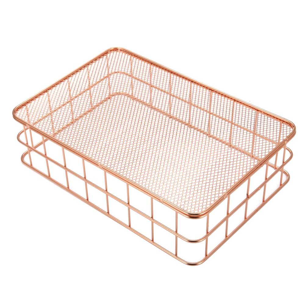 Superior Black Powder Coated Mesh Baskets in Metal Perfect for Wall Hanging Storage in Home Kitchen Storage Crockery Holders - Image 3
