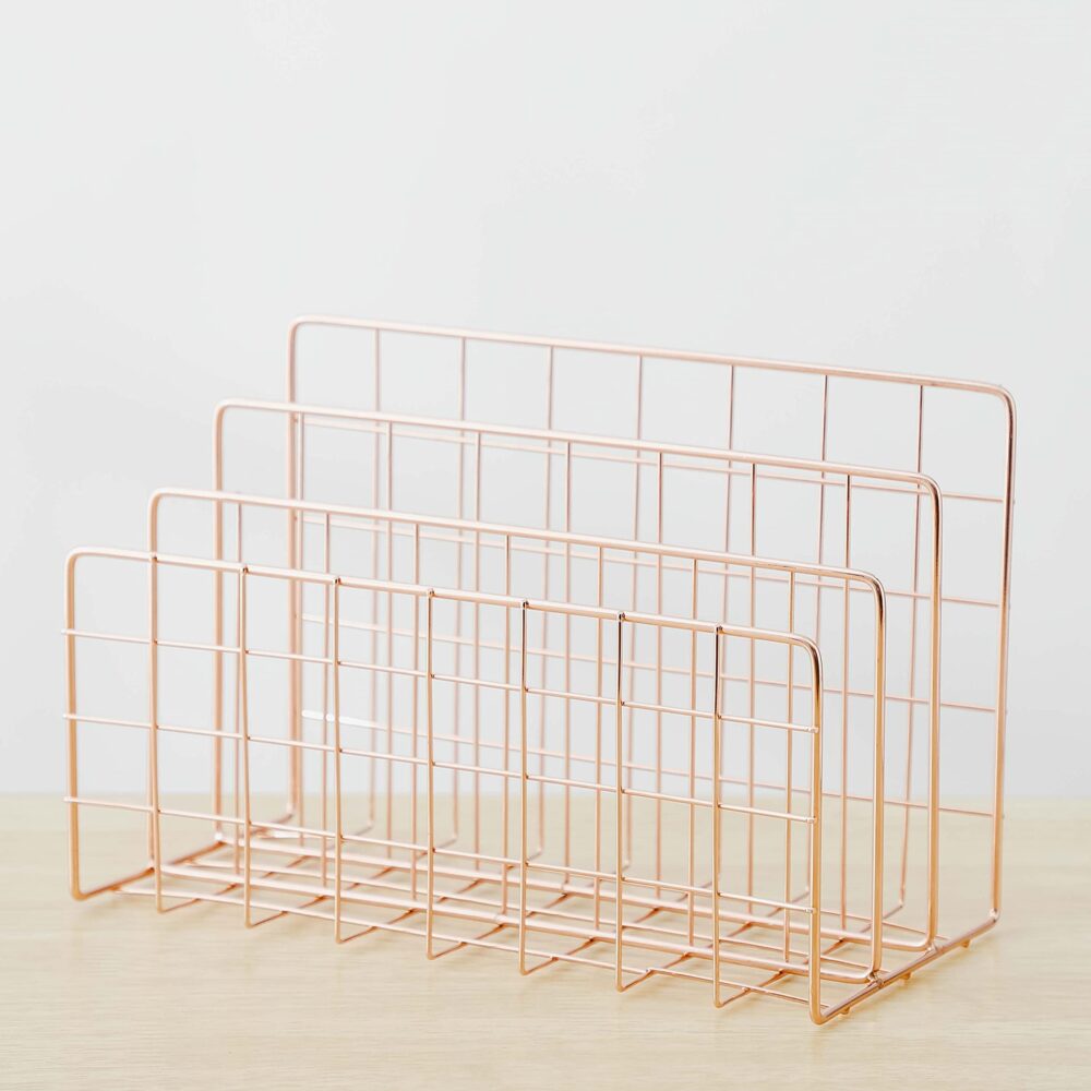 Large Wall Mounted Storage Basket in Solid Iron with Red Powder Coated Finished Perfect for Storing Vegetables and Fruits