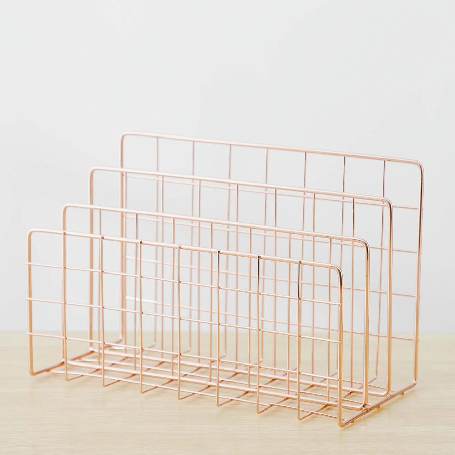 Large Wall Mounted Storage Basket in Solid Iron with Red Powder Coated Finished Perfect for Storing Vegetables and Fruits