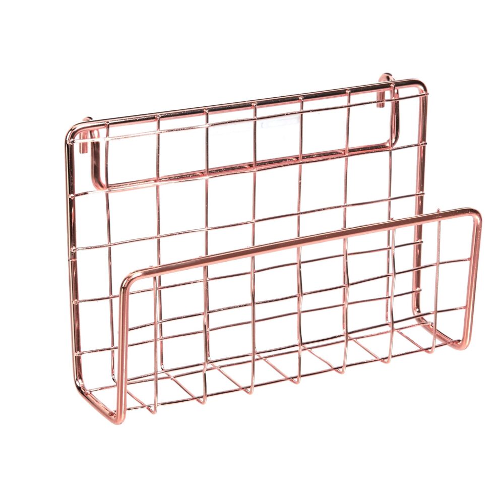 Large Wall Mounted Storage Basket in Solid Iron with Red Powder Coated Finished Perfect for Storing Vegetables and Fruits - Image 3