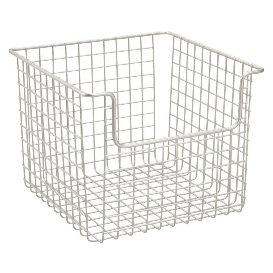 Unique Metal Iron Wall Basket Large Size Stylish Design Perfect for Organizing Fruits and Vegetables in Home Use