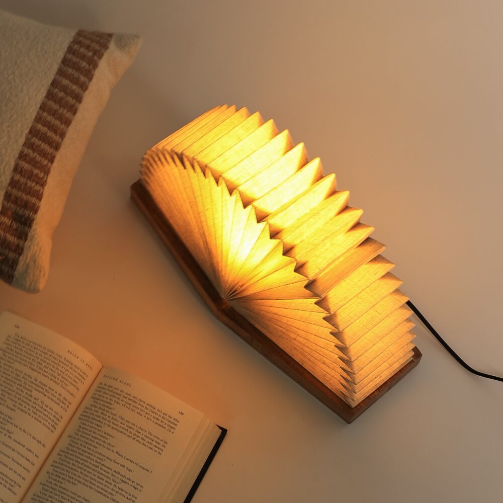 Luxury Handmade Wooden Table Lamp Made With Mango Acacia Bamboo Wood For Home Office Hotel Restaurant Bedroom Living Decorations - Image 7