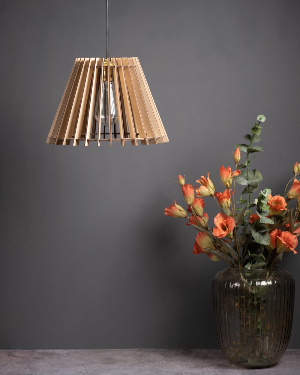 Aesthetic Design Handmade Wooden Lamps For Home Decor Floor Hotel And Restaurant Supplies Hanging Wood Lamps Luxury Decor Items - Image 6