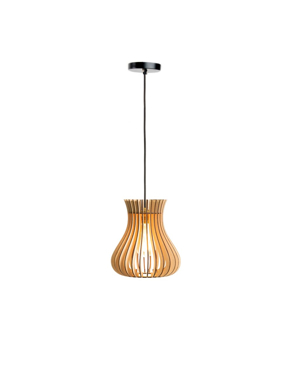 Stylished Handmade Hanging Cage Design Wooden Lamps For Home Decor Floor Hotel And Restaurant Supplies Pure Wood Ceiling Lamp - Image 4