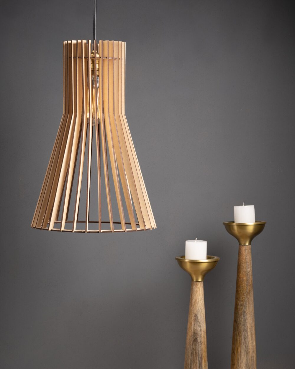Super Quality Hand Made Designer Wooden Lamps For Home Decor Floor Hotel And Restaurant Supplies Pure Wood Floor Hanging Lamps - Image 2