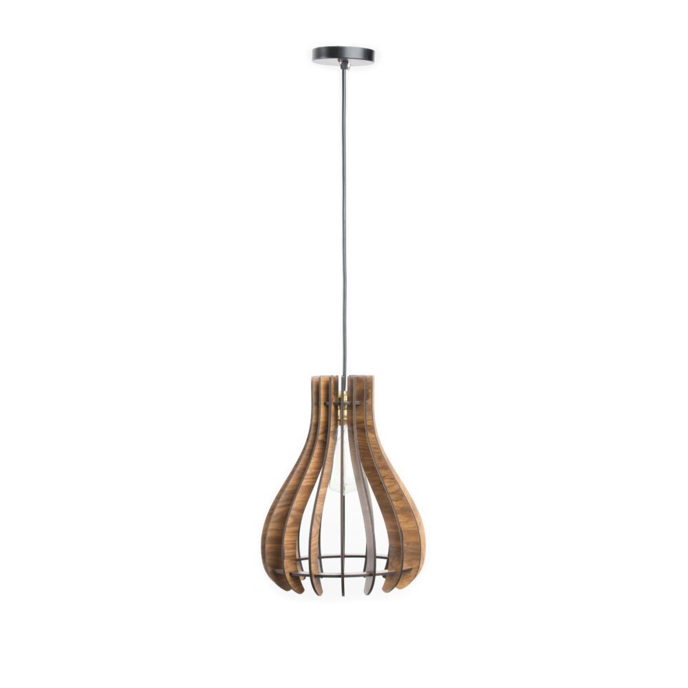 Handcrafted Wooden Ceiling Lamp Long Oval Made Mango Acacia Bamboo Wood for Home Hotel Restaurant Bedroom Living Decorations - Image 3