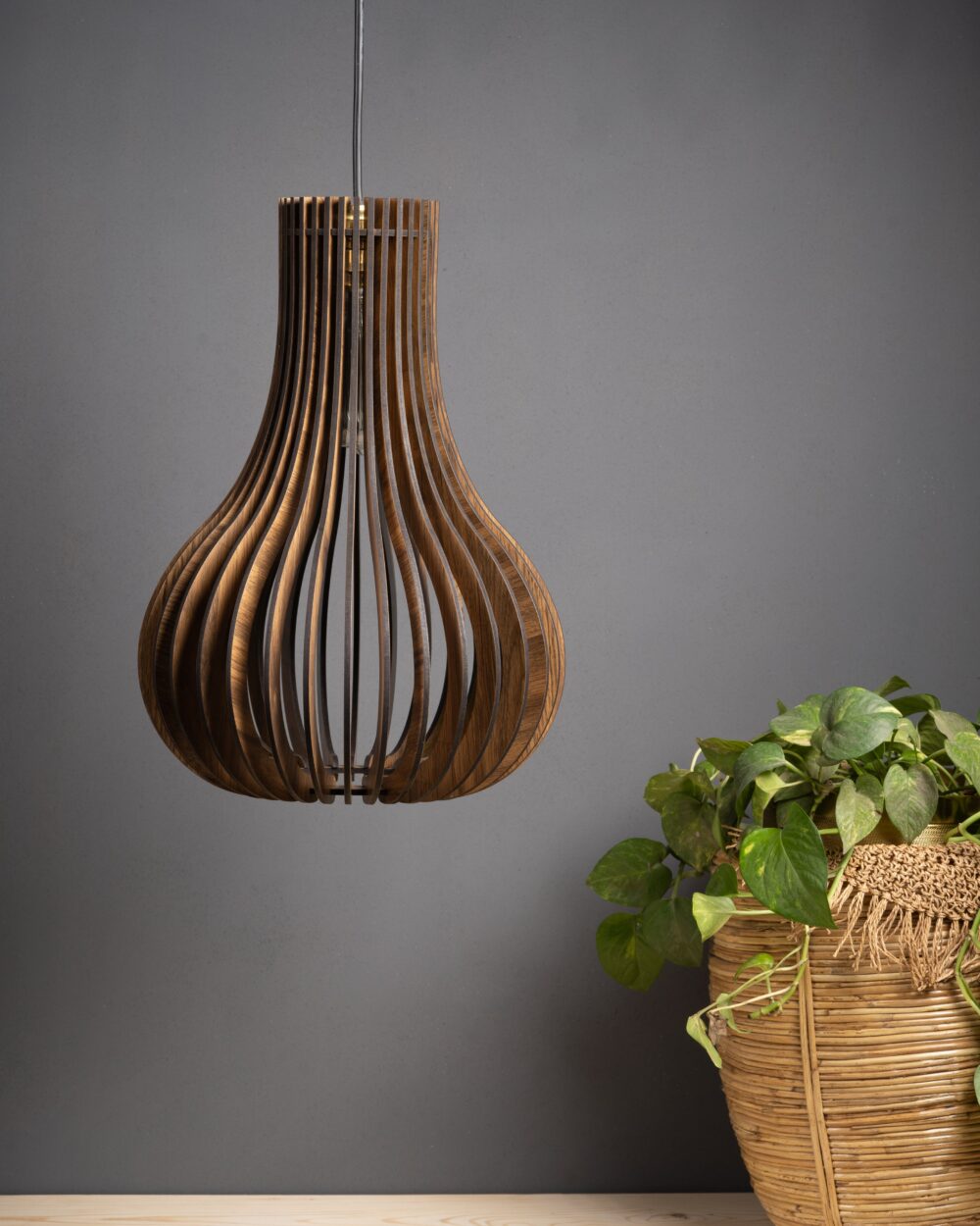Amazing Handmade Wooden Lamp Made With Mango Acacia Bamboo Wood For Home Office Hotel Restaurant Bedroom Living Decorations - Image 3