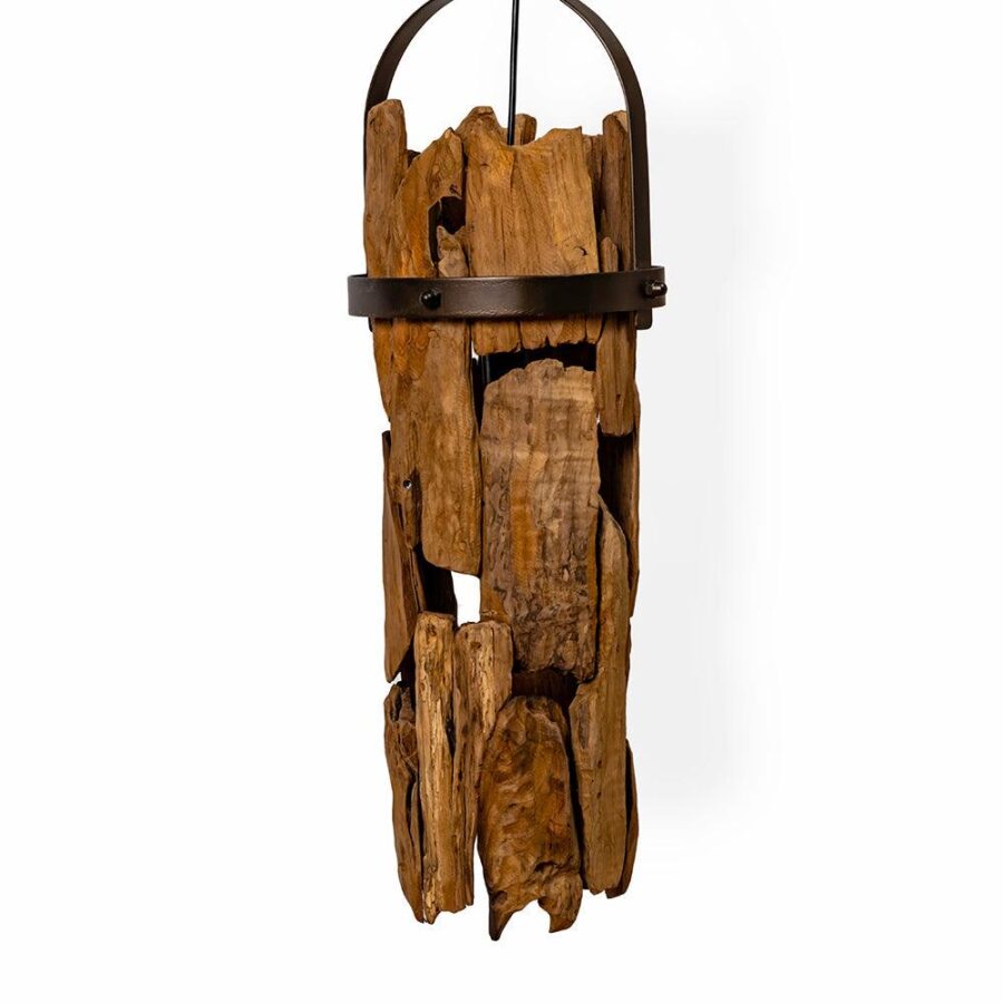 Cilynderal Handmade Wooden Lamp Made With Mango Acacia Bamboo Wood For Home Office Hotel Restaurant Bedroom Living Decorations