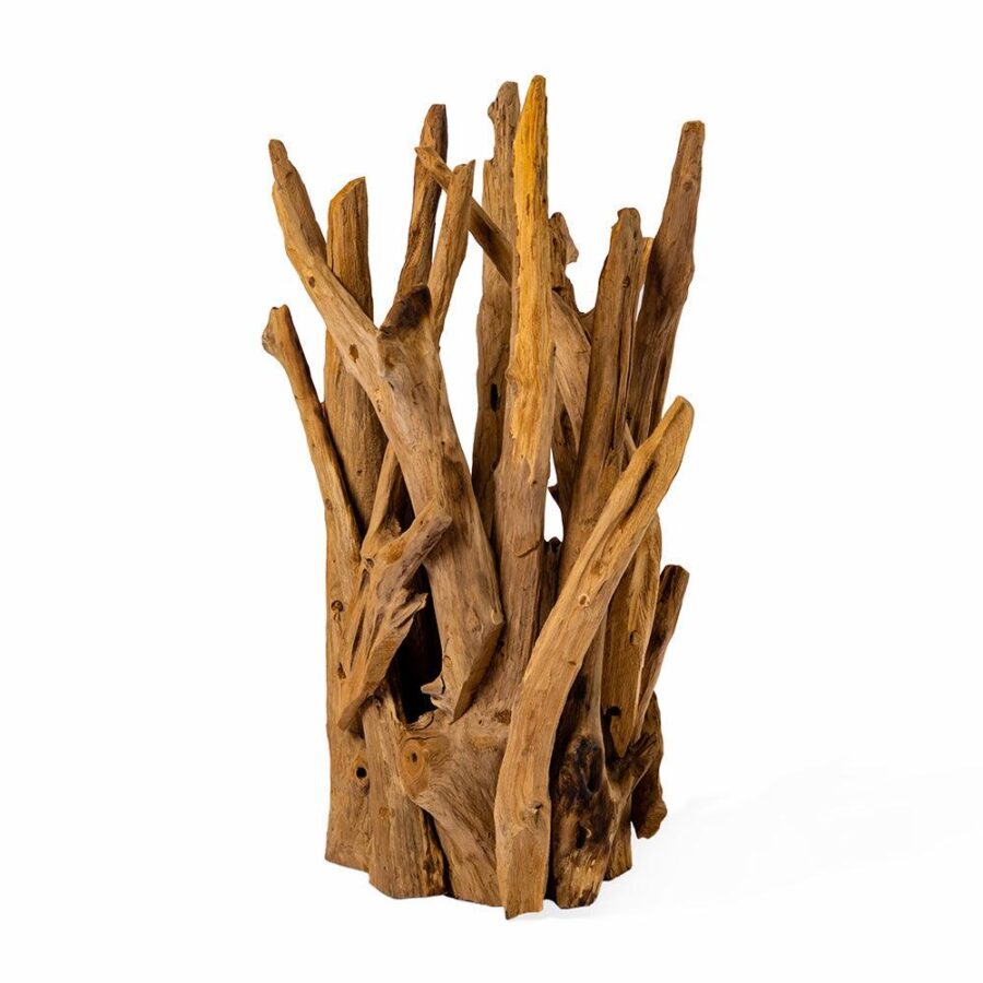 Sculptural Design Wood Table Lamp Made With Mango Acacia Bamboo Wood For Home Office Hotel Restaurant Bedroom Living Decorations