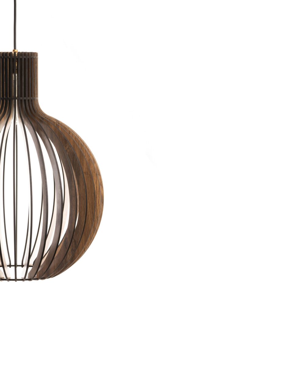 Hanging Cage Design Handmade Wood Lamps For Home Decor Floor Hotel And Restaurant Supplies Hanging Wood Lamps Luxury Decor Items - Image 2