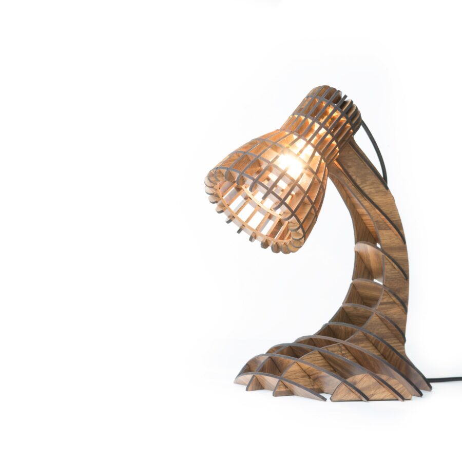 Elegant Handmade Wooden Table Lamp Made With Mango Acacia Bamboo Wood For Home Office Hotel Restaurant Bedroom Living Decoration