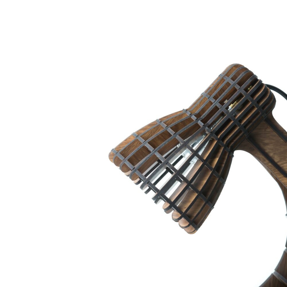 Elegant Handmade Wooden Table Lamp Made With Mango Acacia Bamboo Wood For Home Office Hotel Restaurant Bedroom Living Decoration - Image 2