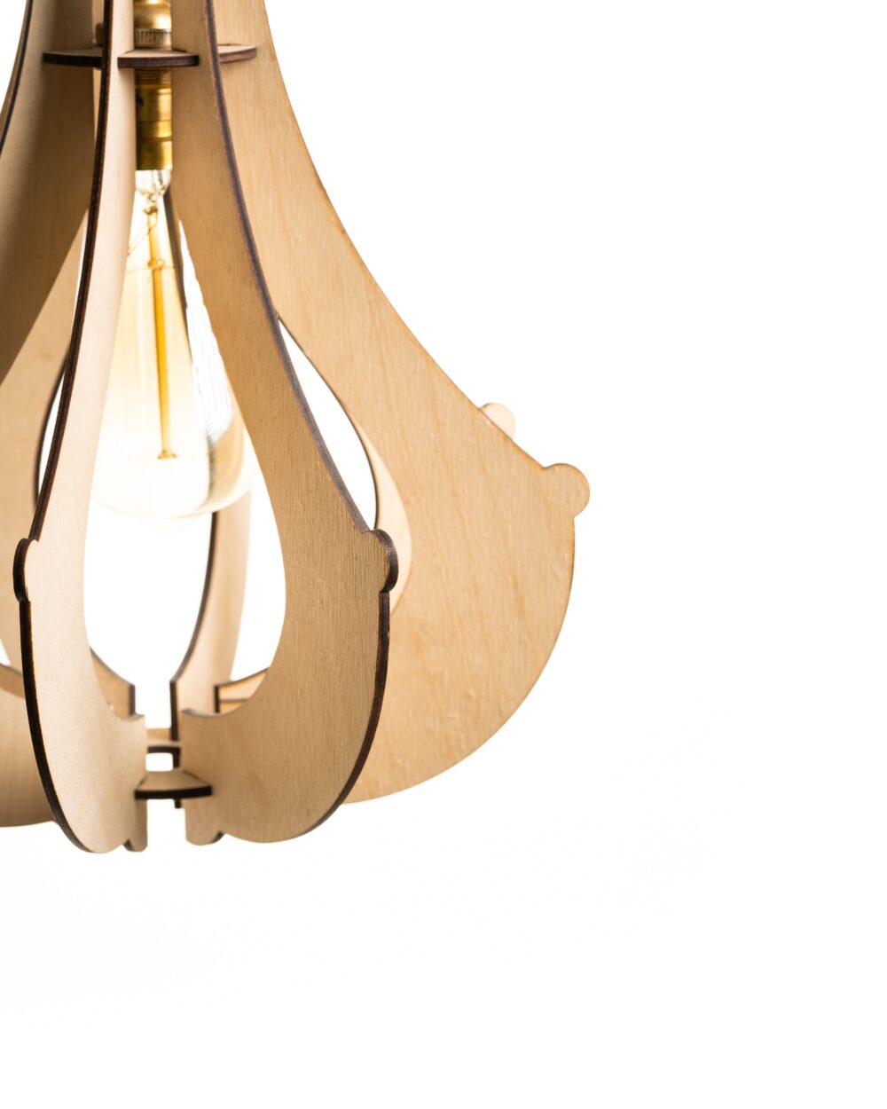 Stunning Design Handmade Wooden Lamps For Home Decor Floor Hotel And Restaurant Supplies Hanging Wood Lamps Luxury Decor Items - Image 3