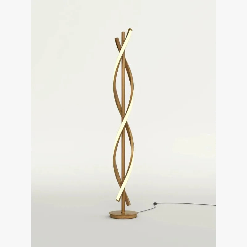 New Curved Design Handmade Wooden Lamps For Home Decor Floor Hotel And Restaurant Supplies Floor Wood Lamps Luxury Decor Items