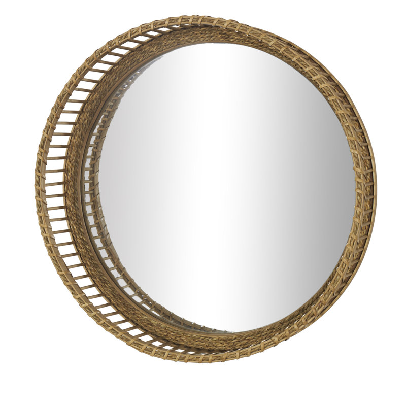 Classic Design Silver Metal Wall Mirror Hand Woven Round Frame for Home Decor Room Living Decor Wall Mirror Luxury Gift Items