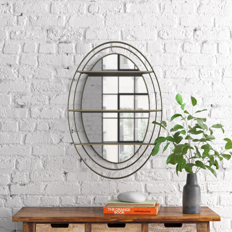 Wall Mirror for Home Decor Room Decor Living and Office Decor Stylish Designed Metal Wall Mirrors Modern Luxury Gifting Items