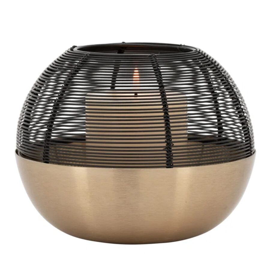 Round Basket Shape Luxurious Candle Holders Candle Jars Stand Lanterns Metal Candle Holders for Home Decorations Garden and Room Decor Luxury Items