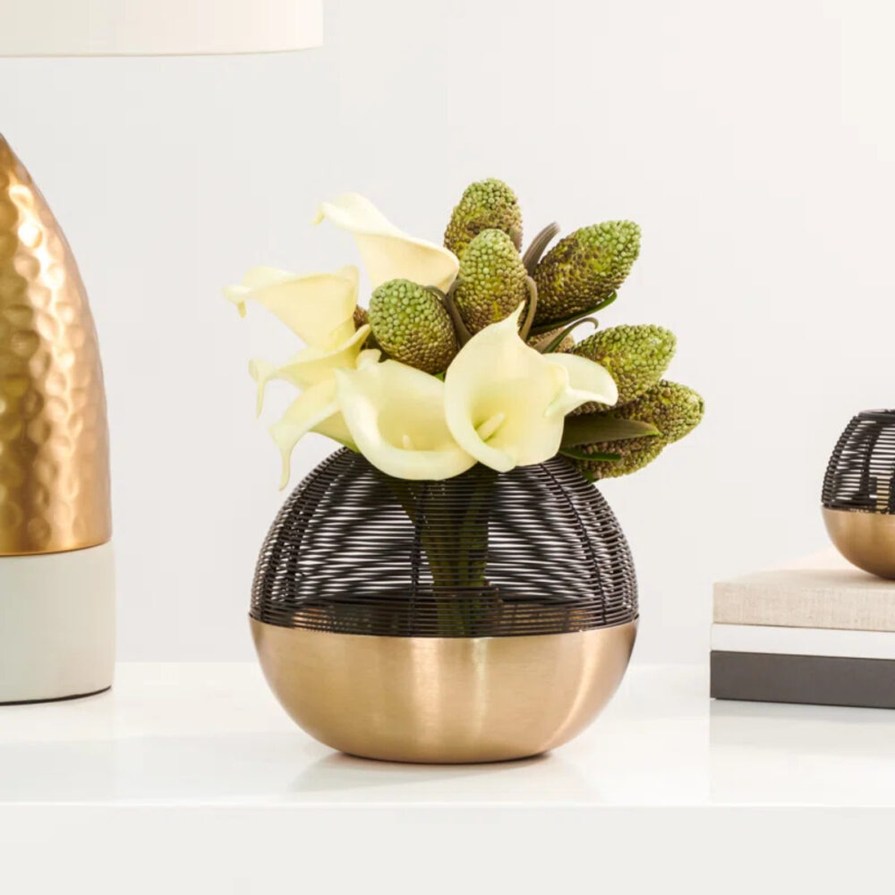 Round Basket Shape Luxurious Candle Holders Candle Jars Stand Lanterns Metal Candle Holders for Home Decorations Garden and Room Decor Luxury Items - Image 3