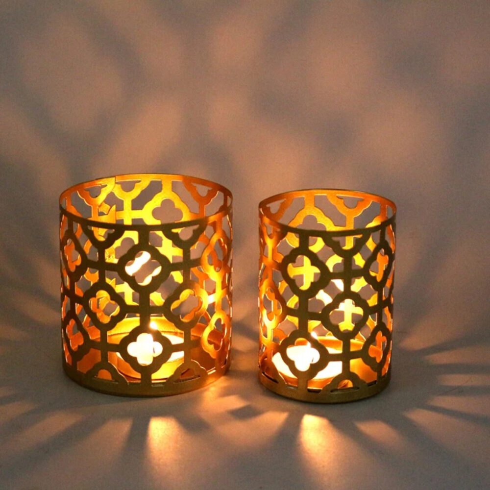 Unique  Laser Cut Design Candle Holders Candle Jars Stand Lanterns Metal Holders for Home Decor Garden Room Decor Luxury Items - Image 6