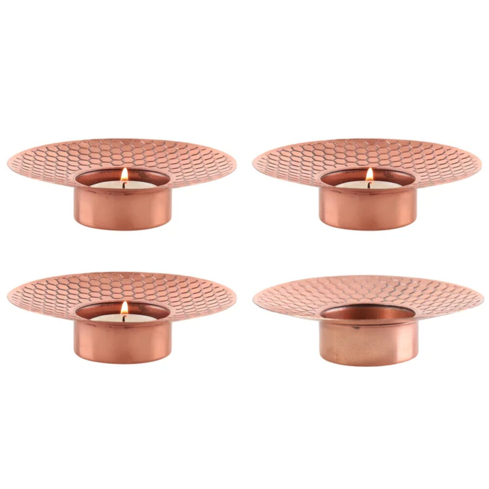 Unique Rose Gold Candle Holders Candle Jars Stand Lanterns Metal Candle Holders for Home Decor Garden Room Decor Luxury Items
