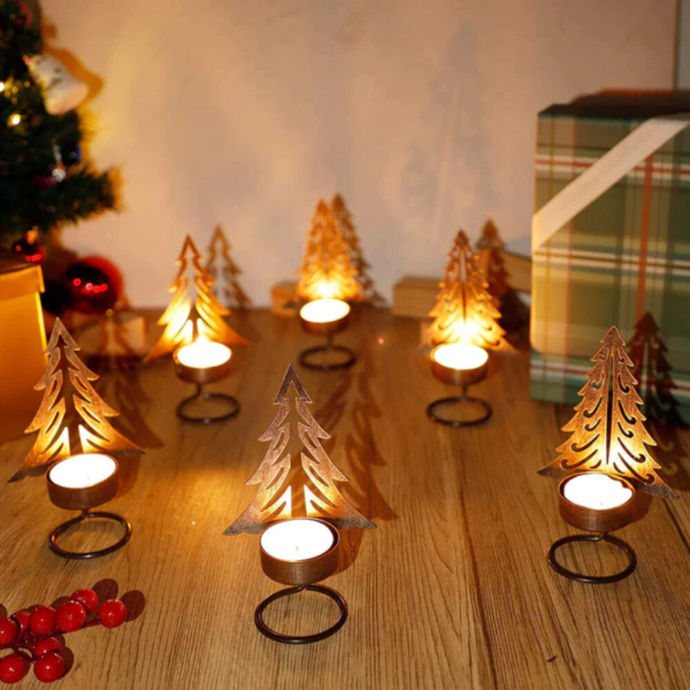 Unique  Laser Cut Design Candle Holders Candle Jars Stand Lanterns Metal Holders for Home Decor Garden Room Decor Luxury Items - Image 5