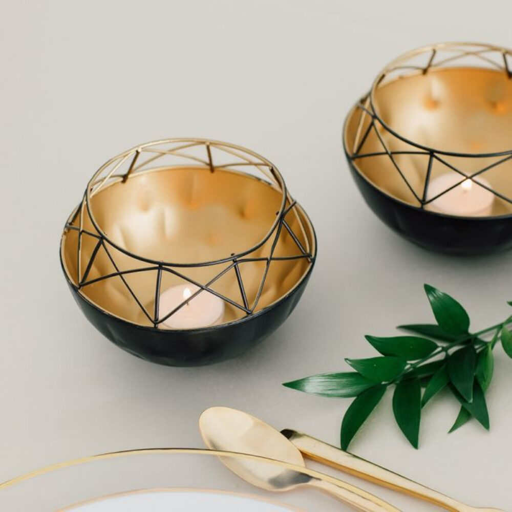 Unique Curved Design Candle Holder Candle Jars Stand Lanterns Metal Candle Holders for Home Decor Garden Room Decor Luxury Items - Image 5