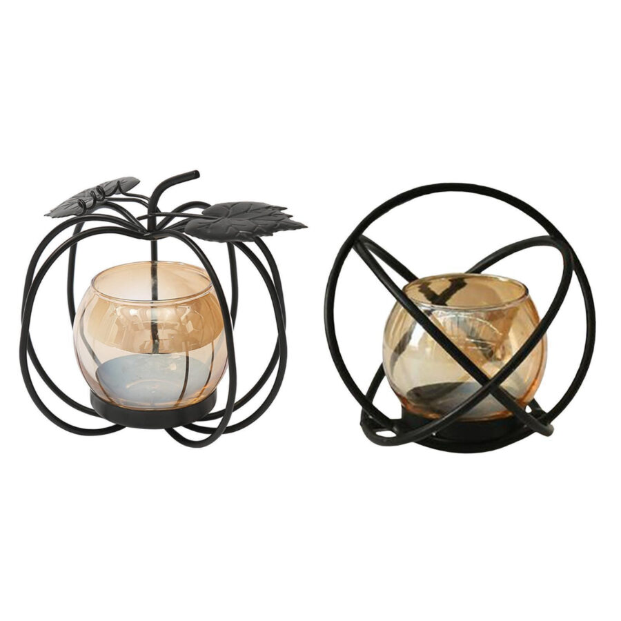 Unique Hand Curved Candle Holders Candle Jars Stand Lanterns Metal Candle Holders for Home Decor Garden Room Decor Luxury Items